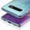 Custodia in silicone trasparente Avizar + protezione flessibile in lattice per Samsung Galaxy S10