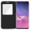 Avizar Book Case avec fenêtre noire pour Samsung Galaxy S10