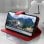 Custodia a portafoglio Avizar vintage rossa per Samsung Galaxy S10e