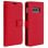 Custodia a portafoglio Avizar vintage rossa per Samsung Galaxy S10e