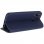 Avizar Funda Libro Azul Oscuro con Cierre Magnético para Huawei P20 Lite