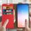 Avizar Funda de Cuero Roja para Samsung Galaxy S10e