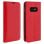 Avizar Funda de Cuero Roja para Samsung Galaxy S10e