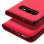 Avizar Funda Tipo Libro Cartera Roja para Samsung Galaxy S10 Plus