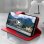 Avizar Funda Tipo Libro Cartera Roja para Samsung Galaxy S10 Plus