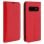 Custodia a libro Avizar in pelle rossa per Samsung Galaxy S10 Plus