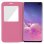 Avizar Funda Libro con Ventana Rosa para Samsung Galaxy S10 Plus