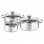 Tefal Duetto A705S874 Set 3 Piezas Cazo 16cm + Tapa/Cacerola 20/24cm + Tapa