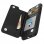 Forcell Wallet Funda Cartera Negra para Apple iPhone 6 / 6S