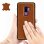 Étui en cuir véritable Akashi Camel pour Samsung Galaxy S9 Plus