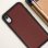 Étui en cuir véritable marron Akashi pour iPhone XR