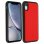Akashi Funda de Piel Genuina Roja para iPhone XR