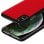 Akashi Funda de Piel Genuina Roja para iPhone X/XS