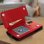 Forcell Wallet Funda Cartera Roja para Apple iPhone X / XS