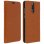 Avizar Funda Cartera de Cuero Camel para Huawei Mate 10 Lite