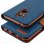 Avizar Serie Canvas Funda Libro Textil Azul Oscuro para Huawei Mate 20 Lite