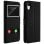 Avizar Book Case avec double fenêtre noire pour iPhone XR
