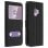 Custodia a libro Avizar con doppia finestra nera per Samsung Galaxy S9