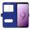 Avizar Funda Libro con Doble Ventana Azul para Samsung Galaxy S9