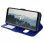 Avizar Funda Libro con Doble Ventana Azul para Samsung Galaxy S9