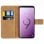 Custodia a libro in pelle nera Avizar per Samsung Galaxy S9