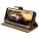 Custodia a libro in pelle nera Avizar per Samsung Galaxy S9