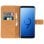 Avizar Funda Tipo Libro de Cuero Negro para Samsung Galaxy S9 Plus