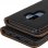 Avizar Funda Tipo Libro de Cuero Negro para Samsung Galaxy S9 Plus