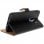 Avizar Funda Tipo Libro de Cuero Negro para Samsung Galaxy S9 Plus