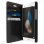 Avizar Funda de Cuero Negra para Huawei P8 Lite