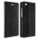 Avizar Funda de Cuero Negra para Huawei P8 Lite