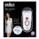 Braun Silk-épil 5 5380 Depiladora con 4 Accesorios Blanca/Rosa