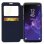 Avizar Capa Livro Carteira com Janela Preta para Samsung Galaxy S9