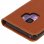 Avizar Funda Libro Cartera de Cuero Camel para Samsung Galaxy S9