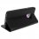 Avizar Funda Libro Cartera de Cuero Negra para Samsung Galaxy S9