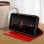 Étui en cuir rouge Avizar pour iPhone XR