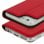 Akashi Funda Libro de Piel Genuina Roja para iPhone 6 /6S/7/8