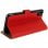 Custodia a libro in vera pelle rossa Akashi per iPhone X/XS