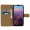 Étui en cuir noir Avizar avec fonction support pour Huawei P20 Pro