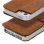 Akashi Funda Libro de Piel Genuina Camel para iPhone 5/5S/SE