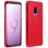 Avizar Funda de Silicona Flexible Roja para Samsung Galaxy S9 Plus