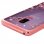 Avizar Funda Silicona con Flores/Pedrería y Bordes Oro Rosa Metalizado para Samsung Galaxy S9 Plus