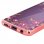 Avizar Funda Silicona con Flores/Pedrería y Bordes Oro Rosa Metalizado para Samsung Galaxy S9 Plus