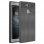 Avizar Funda Efecto Cuero Antigolpes Gris para Sony Xperia XA2