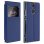 Avizar Funda Libro con Ventana Azul Oscuro para Sony Xperia XA2