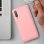Avizar Funda Soft Touch Rígida Rosa para Samsung Galaxy A7 2018