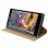Avizar Funda Libro Dorada para Sony Xperia L2