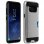Avizar Defender Funda Rígida Antigolpes Plata con Efecto Metal Cepillado para Samsung Galaxy S8