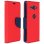 Avizar Fancy Style Funda Libro Roja/Azul para Sony Xperia XZ2