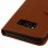 Avizar Funda Tipo Libro Billetera Marrón para Samsung Galaxy S8 Plus
